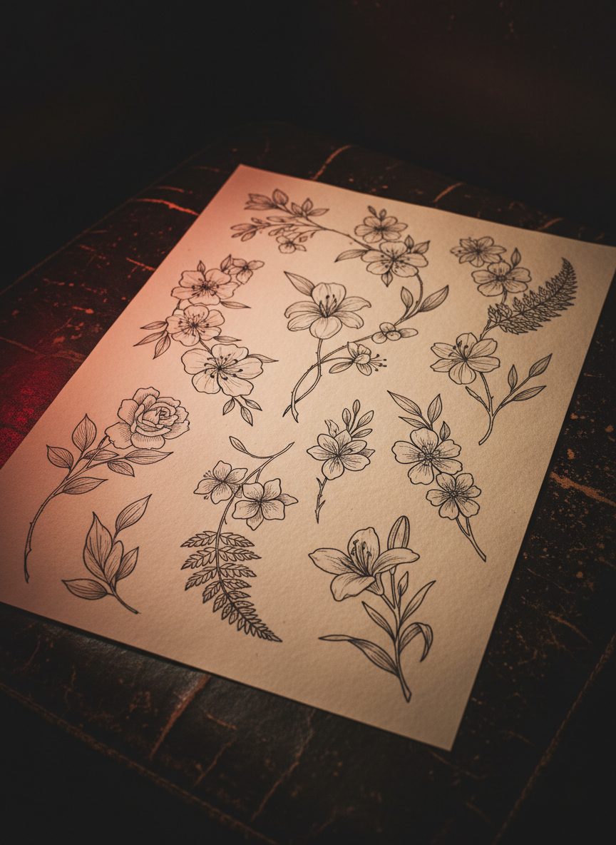 Botanique fine-line